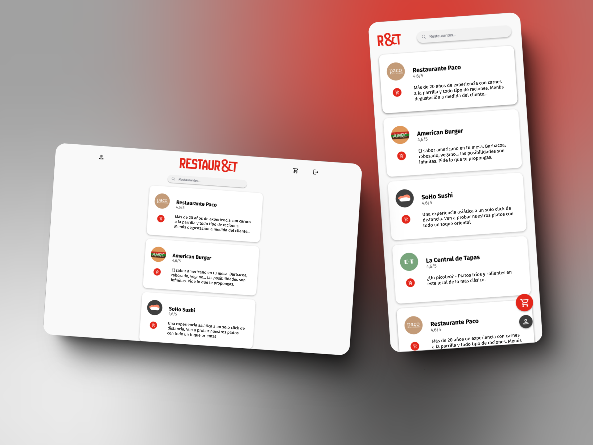 Desktop home de Restaurandt